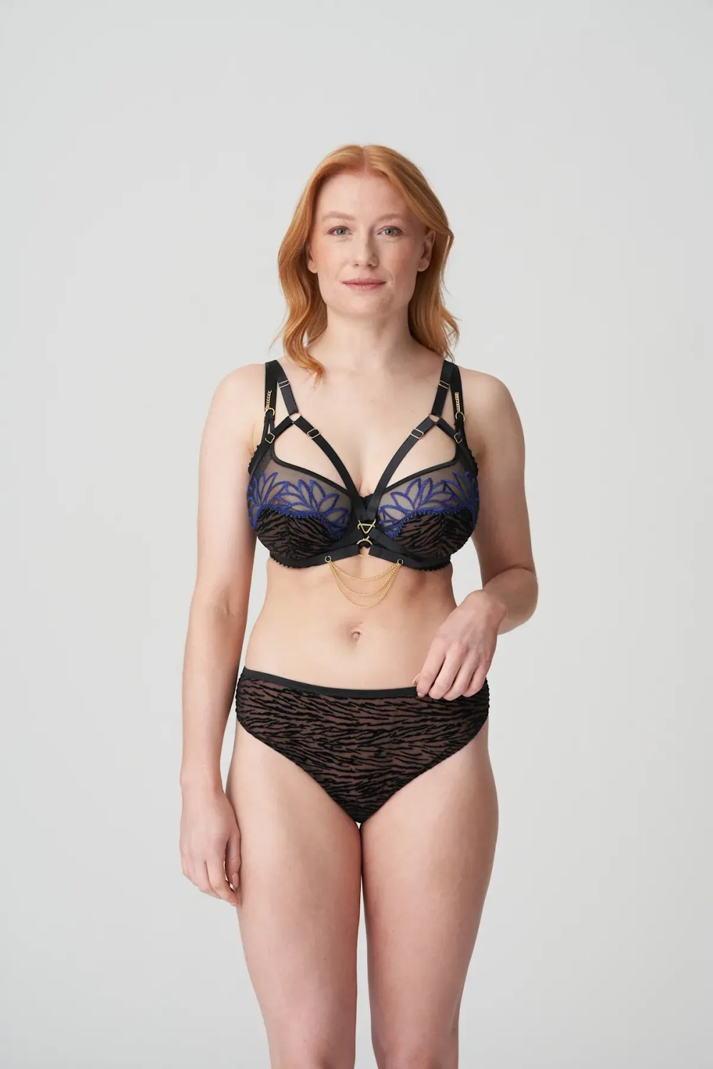 PRIMADONNA Шлейка с контрастными деталями, черный