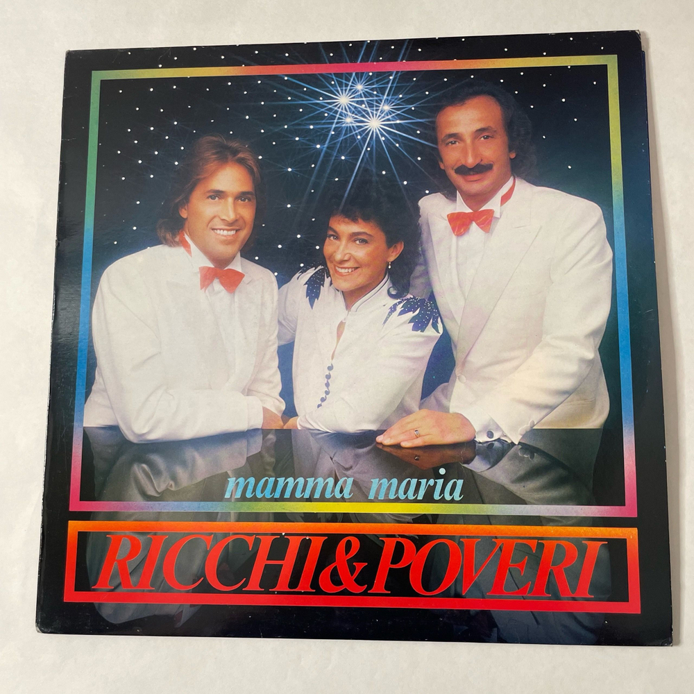 Винтажная виниловая пластинка LP Ricchi and Poveri Mamma Maria (Италия 1982) Богатые И Бедные