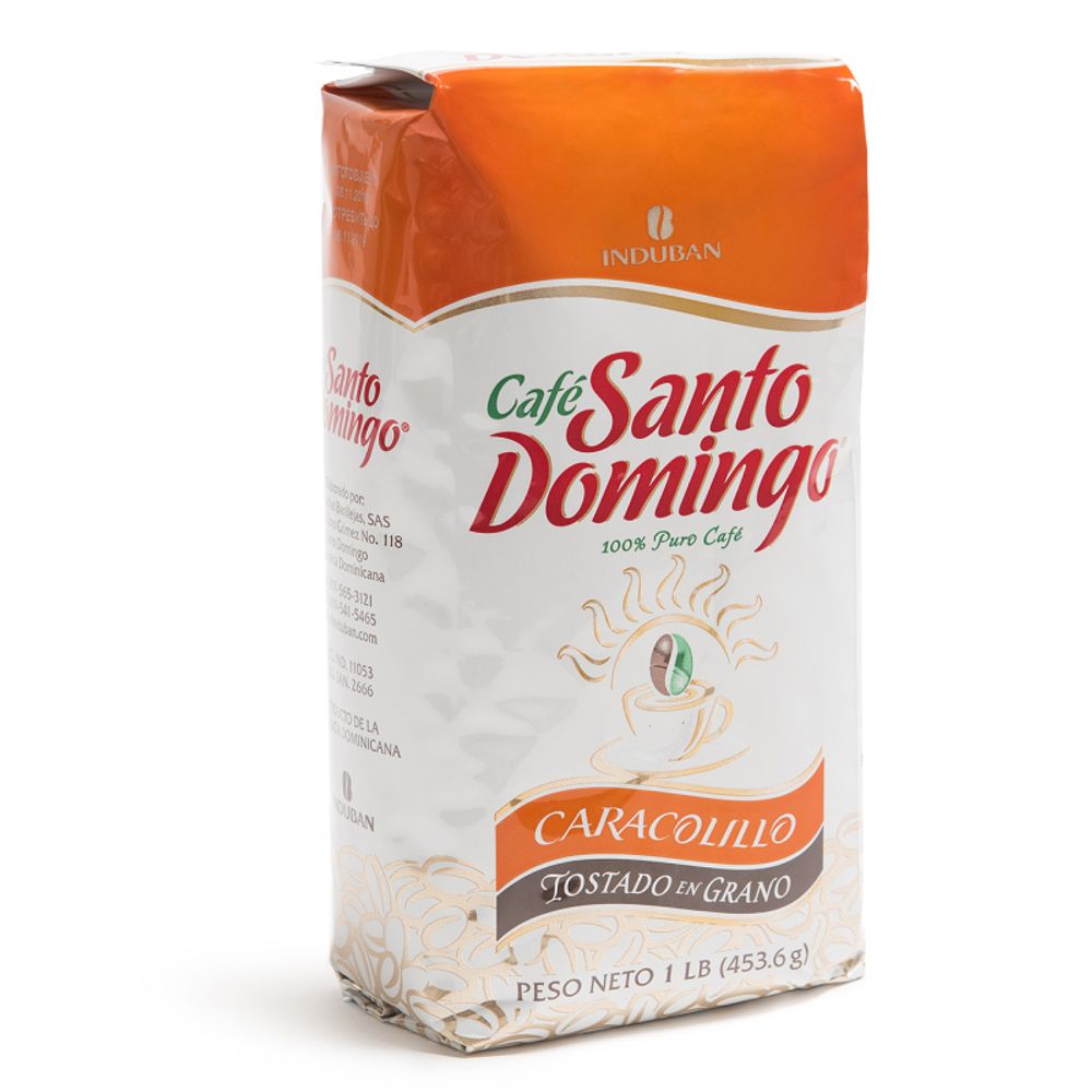 Доминиканский Кофе в зернах Santo Domingo Caracolillo 454 гр.