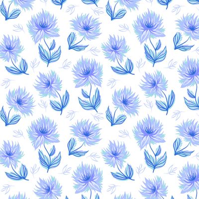 Голубые цветы