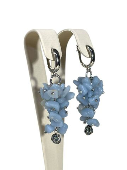 Серьги грозди из Ангелита