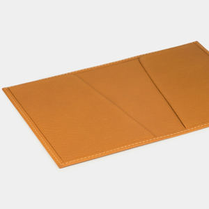 Обложка для паспорта из натуральной кожи теленка, золотого цвета