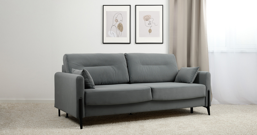 Барселона диван-кровать (СЕРО-ГОЛУБОЙ)