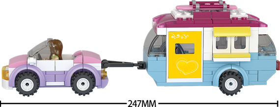 Konstruktor \ Конструктор Girl's Dream/Auto met Caravan