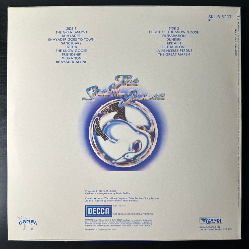 Camel ‎– The Snow Goose (Голландия)
