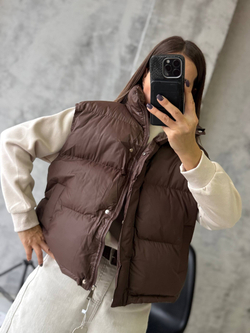 Жилетка женская 1068 шоколад