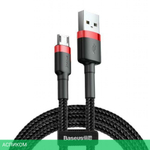 Кабель Baseus Cafule 1m Red/Black (CAMKLF-B91)
