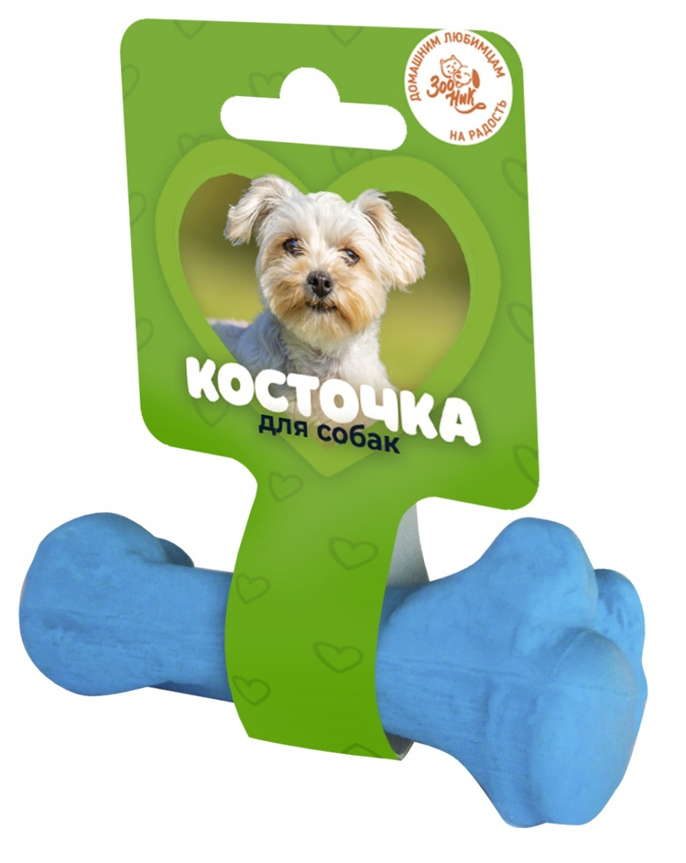 ZOONIK Игрушка "Кость литая малая", 11 см (пластикат)