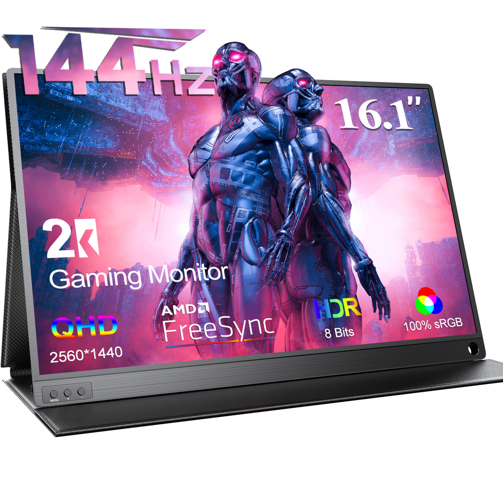 16.1" Портативный монитор с магнитным чехлом Ugame J5 2K IPS 2560х1440, 144 Гц