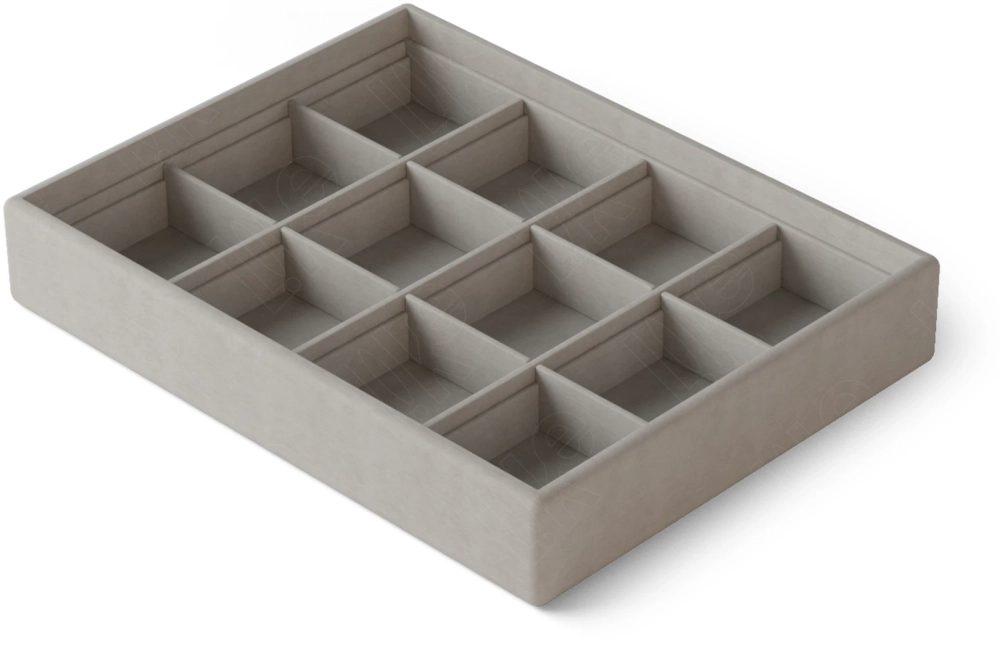 Планшет для украшений кварц 12 ячеек