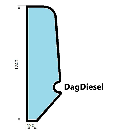 Форточка левая JCB 332/F8506