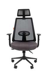 Офисное кресло Chairman 535 Россия BLACK ткань черный/серый