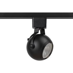 Трековый светильник однофазный ЭРА TR35-GU10 BK под лампу MR16 черный | Однофазные светильники под лампу