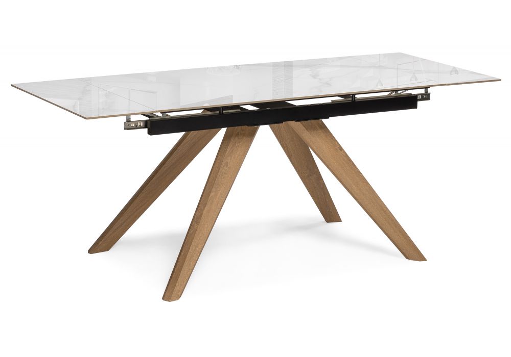 Керамический стол Морсби 140(200)х80х76 dyna fantasico / лесной орех