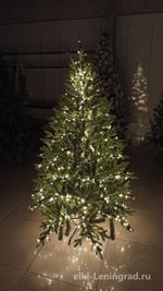 Елка с гирляндой «Валерио» (Литая+пвх) 150 см / 1,5 м