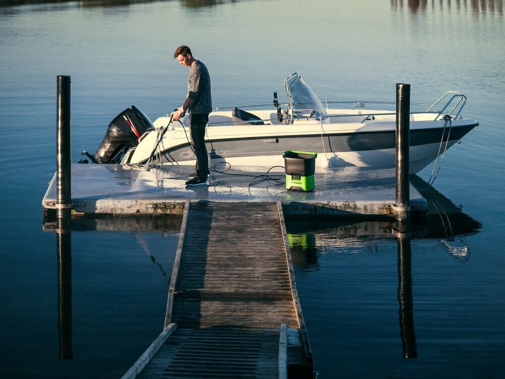 Мойка высокого давления аккумуляторная GREENWORKS GDC40 40В,70бар (5104507)