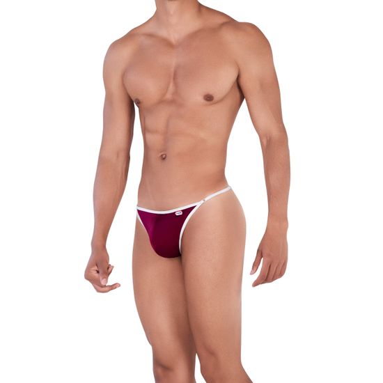 Мужские трусы стринги бордовые Pikante BUD THONG 033819