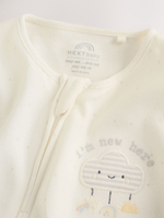 Комбинезон / Cлип и шапочка в комплекте для малышей Next H44-313, Кремовый