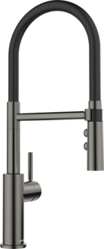 Смеситель для кухни CATRIS-S Flexo цвет Dark steel арт. 527731 с выдвижной лейкой