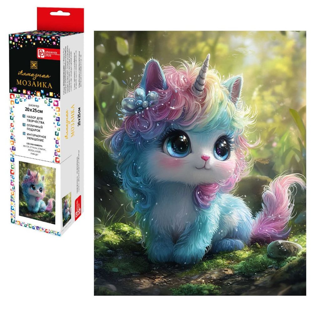 МОЗАИКА алмазная Маленький единорог 20*25 см (70795)