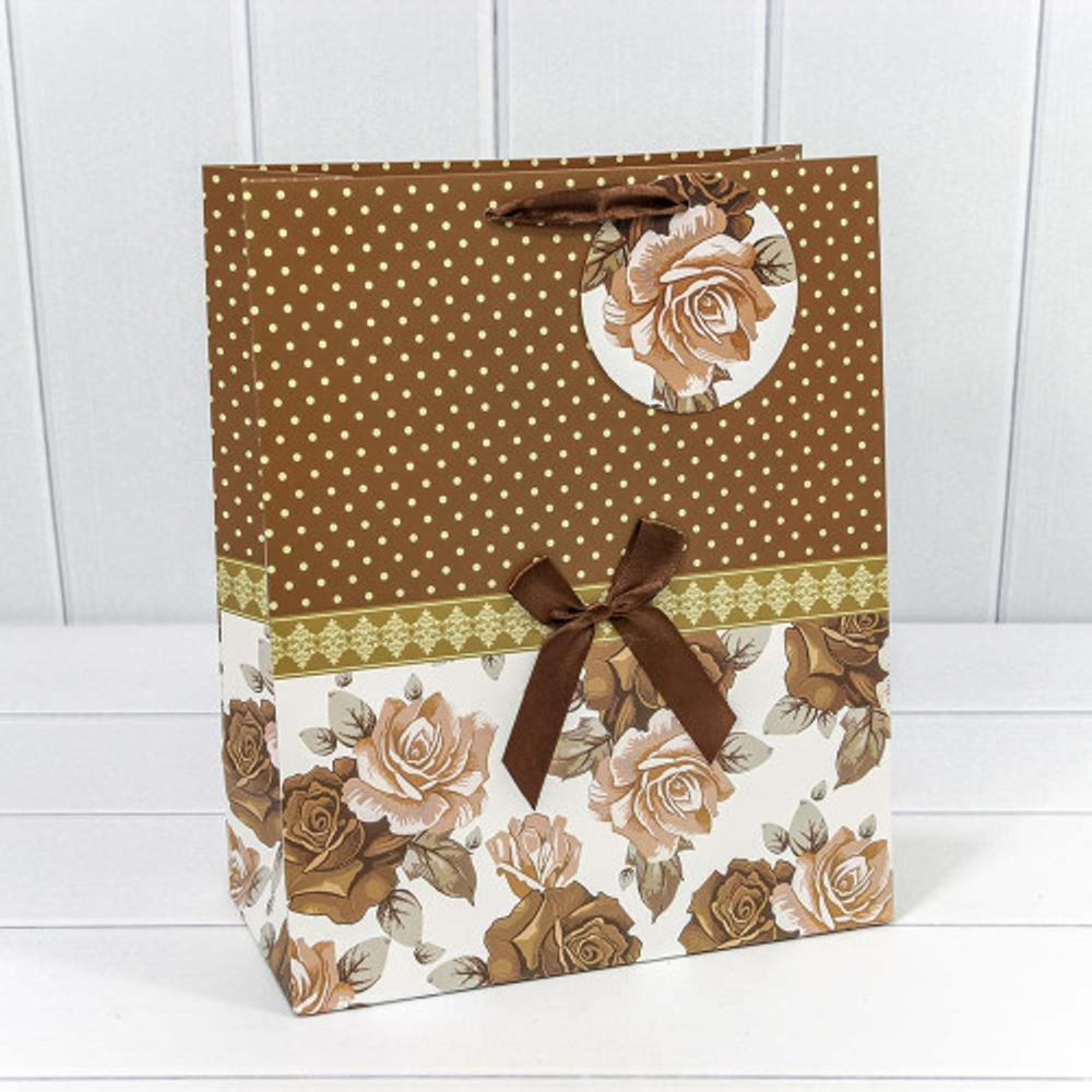 Пакет подарочный 26х32х13см Премиум "Люкс" (Микс)