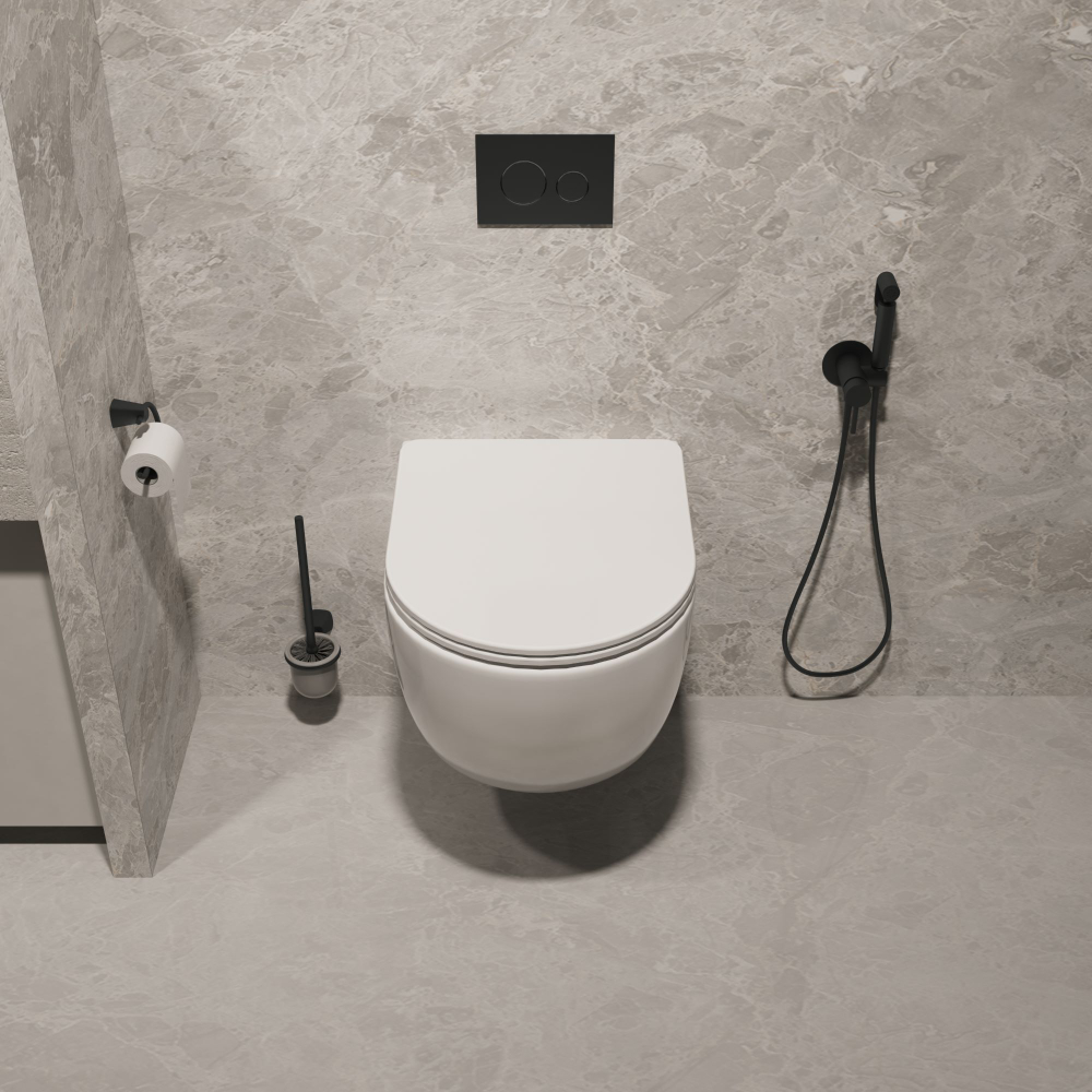 Унитаз подвесной Tornado Evo VT1-34ST, цвет белый, ультратонкое soft-close сиденье