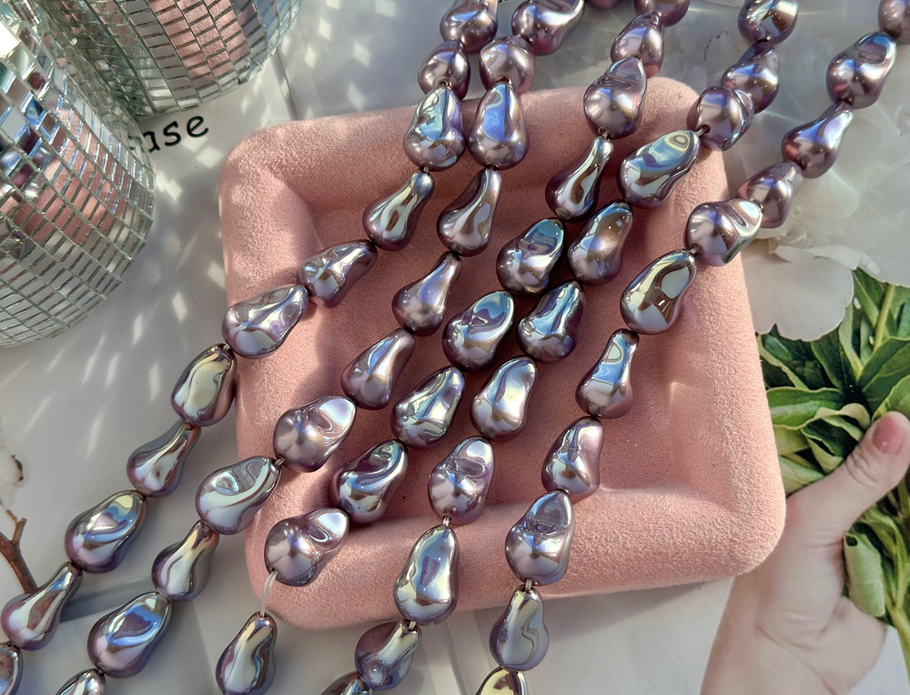 Жемчуг барочный 15х22мм, майорка lux (1шт)