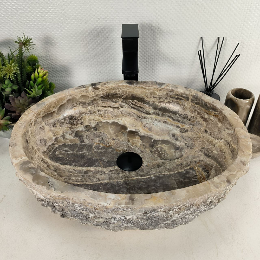 Раковина из оникса Erozy Grey EO-64615 53*42*15 0183