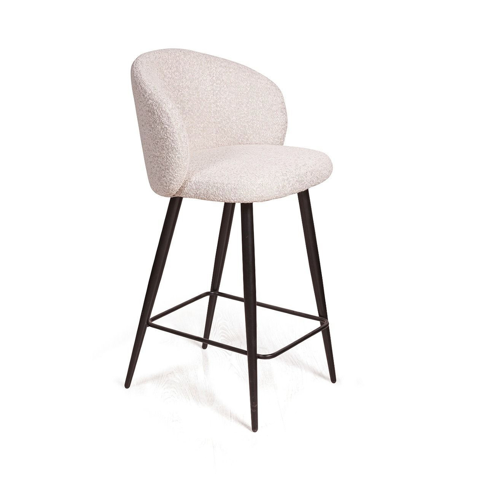 Стул полубарный Vito, букле серый / опора конус