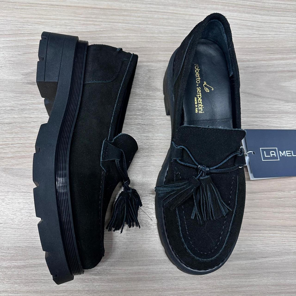 Туфли женские Roberto Serpentini черные замша