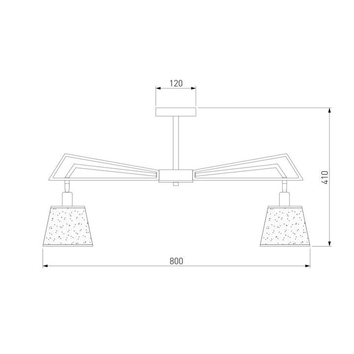 Потолочная люстра Eurosvet 60082/8 золотая бронза