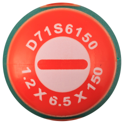 D71S6150 Отвертка стержневая шлицевая ANTI-SLIP GRIP, SL6.5х150 мм