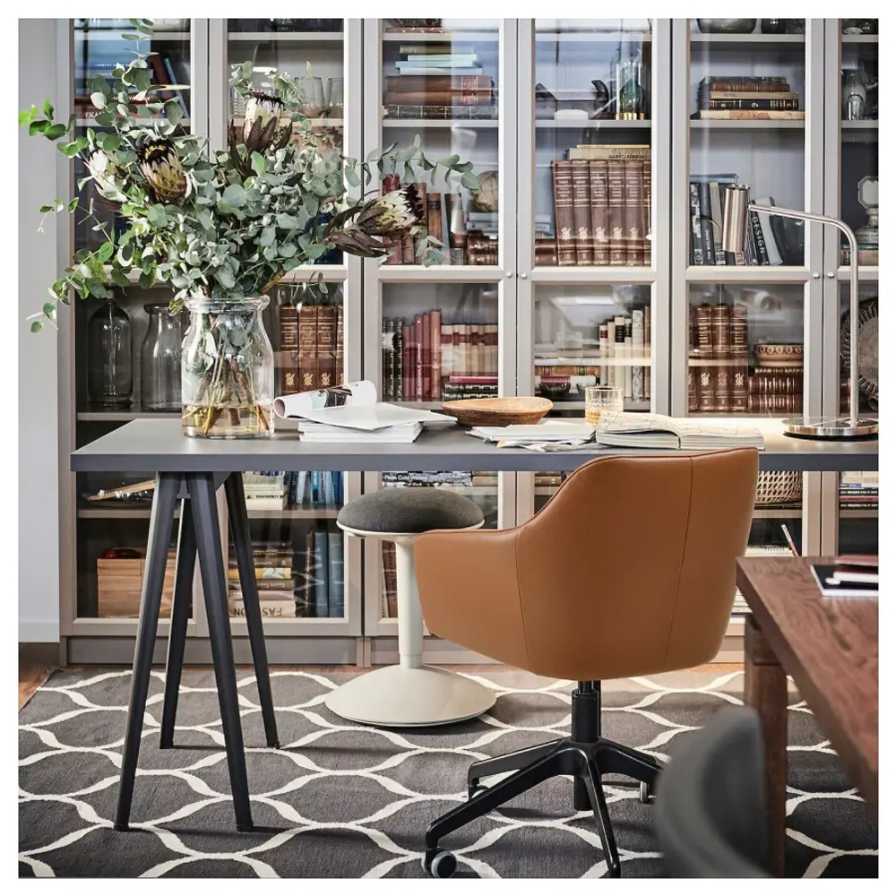 Стул для конференций - IKEA TOSSBERG/LÅNGFJÄLL/LANGFJALL/ТОССБЕРГ/ЛОНГФЬЕЛЛЬ ИКЕА, 67х57х67 см, коричневый