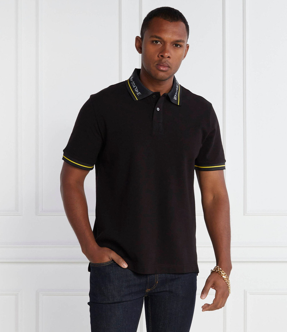 Поло Versace Jeans Couture - черный(75GAGT13CJ01T)