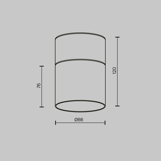 Потолочный светильник Technical C094CL-GX53-B