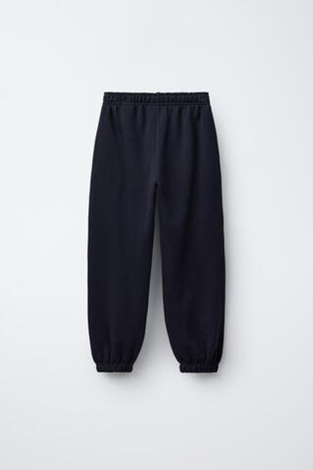 ZARA БРЮКИ-ДЖОГГЕРЫ С ПРИНТОМ, СИНИЙ