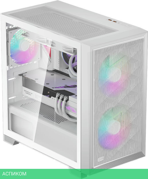 Корпус PCCooler C3D310 WH ARGB без БП (C3D310-WHP2-GL)