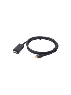 Cablexpert Кабель mDP-HDMI, 20M/19M, 1.8м, черный, позол.разъемы, пакет (CC-mDP-HDMI-6)