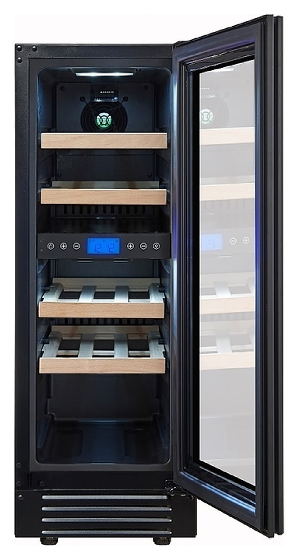 Винный шкаф Cellar Private CP017-2TBH черная дверь со скрытой рукояткой