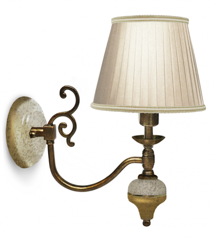 Бра Ренессанс Гранж (Авт. № 1,плафоны красные,фурнитура золото)