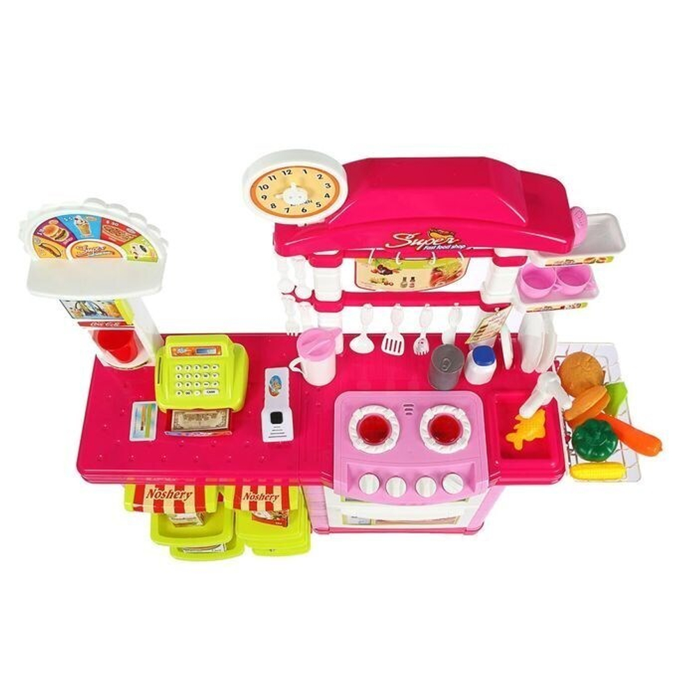 Игровой набор Свежие продукты, касса, сканер, 58 аксессуаров