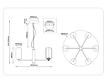LH11107/6 WH/FR белый/белый матовый 24W 3000K D630*280