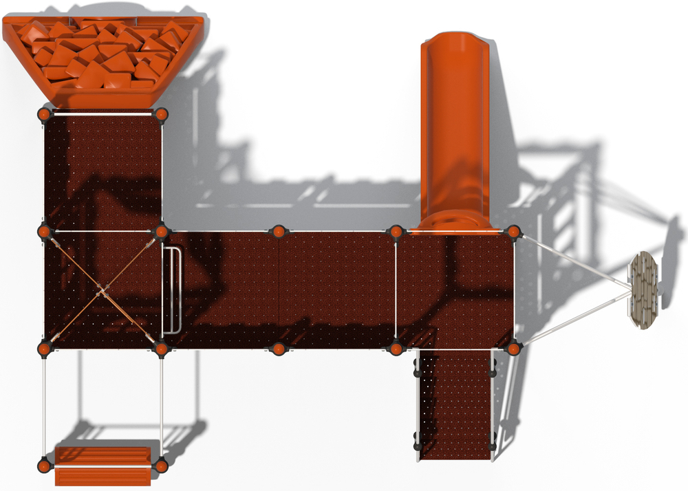 Детский городок Нельская башня Vector ДГ020.00.10 для игровой площадки 7-12 лет