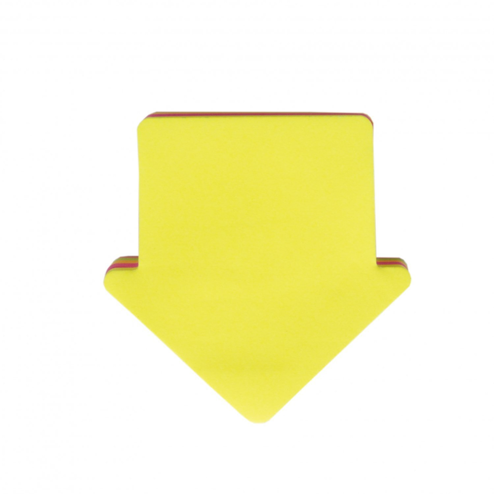 Блок для записей с клеевым краем, Alingar, 5 цв. 200л., в пленке т/у, "Ассорти фигурки"