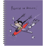 Тетрадь общая 96 листов на металлическом гребне "Добрая девочка"