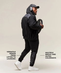 Штаны GYMSHARK Power Wordmark Joggers Black