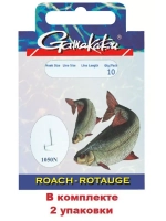 Крючок рыболовный 1050N №10, 0,16mm - 45cm 2 упк по 10шт