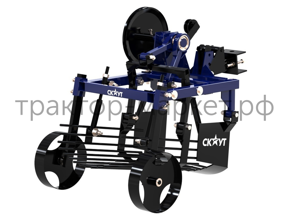 Картофелекопалка грохотная СКАУТ PH-2 для мотоблока или минитрактора