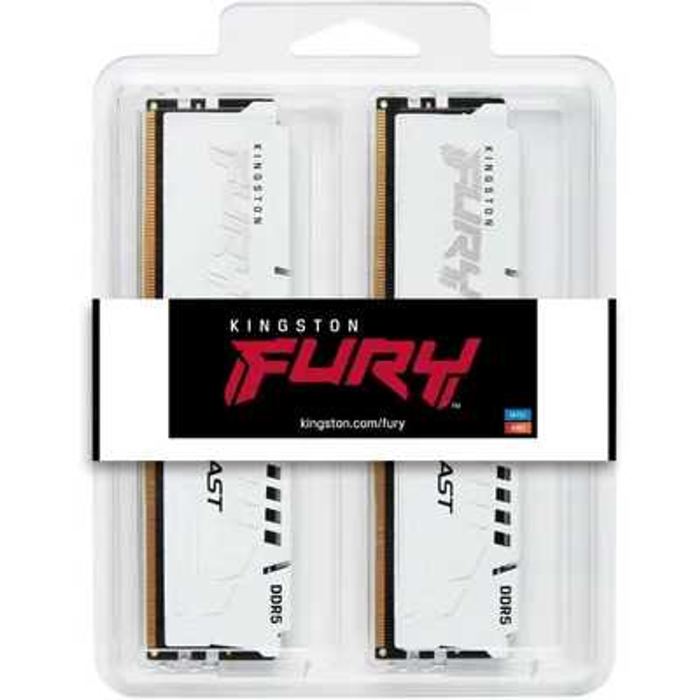 Оперативная память Kingston Fury Beast White Expo KF568C34BWEK2-32