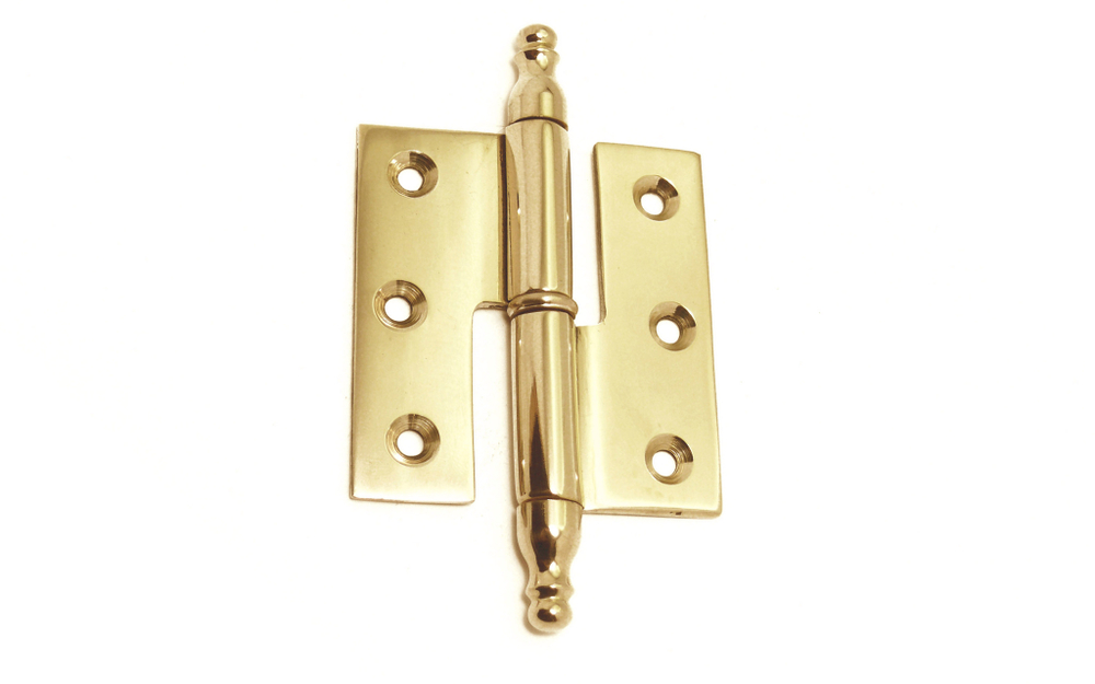 Мебельная латунная петля карточная 50 мм